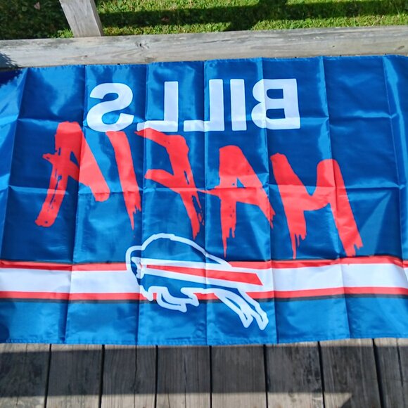 NEW Buffalo Bills Mafia Light Blue NFL 3X5  Feet Flag - Picture 3 of 3